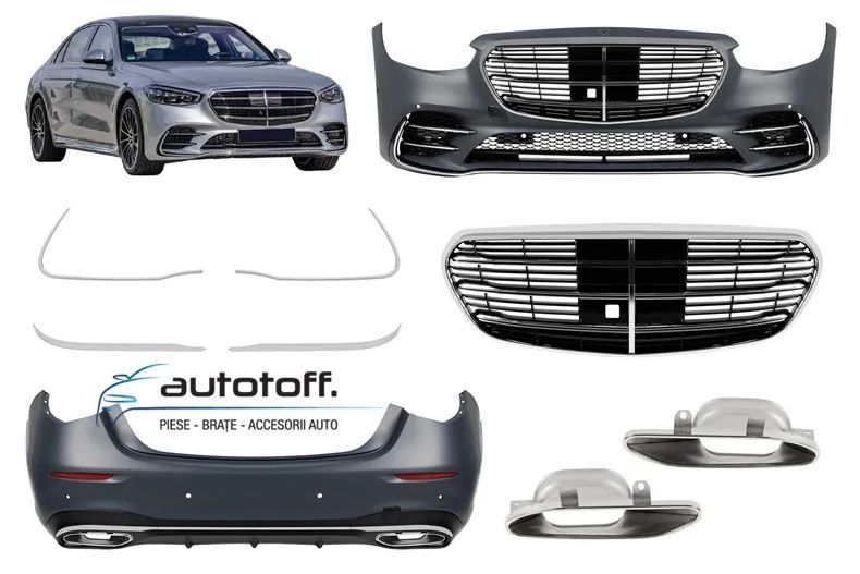 Pachet Exterior compatibil cu Mercedes S-Class W223 (2020+) S450 Design