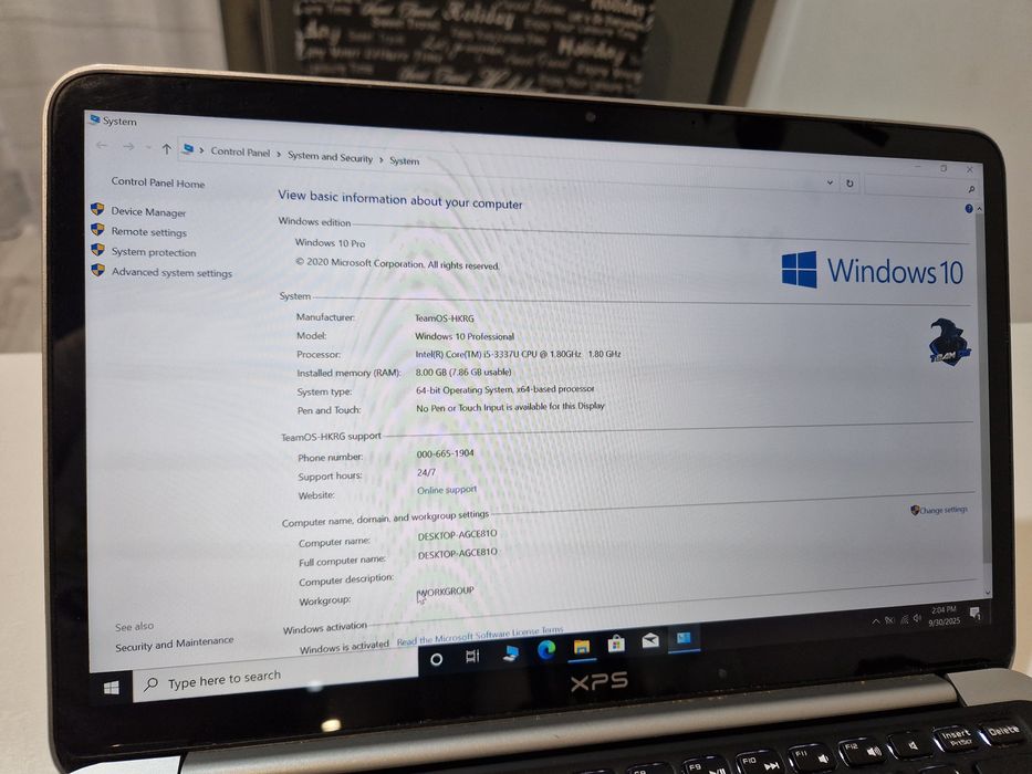 Laptop Dell xps - i5  ,SSD 256 ,8G Ram