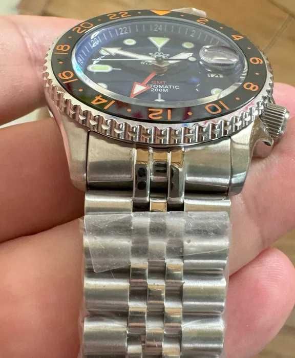 SD1994 Steeldive 42 mm GMT Seiko ssk blueberry Automat NH Diver 200 m