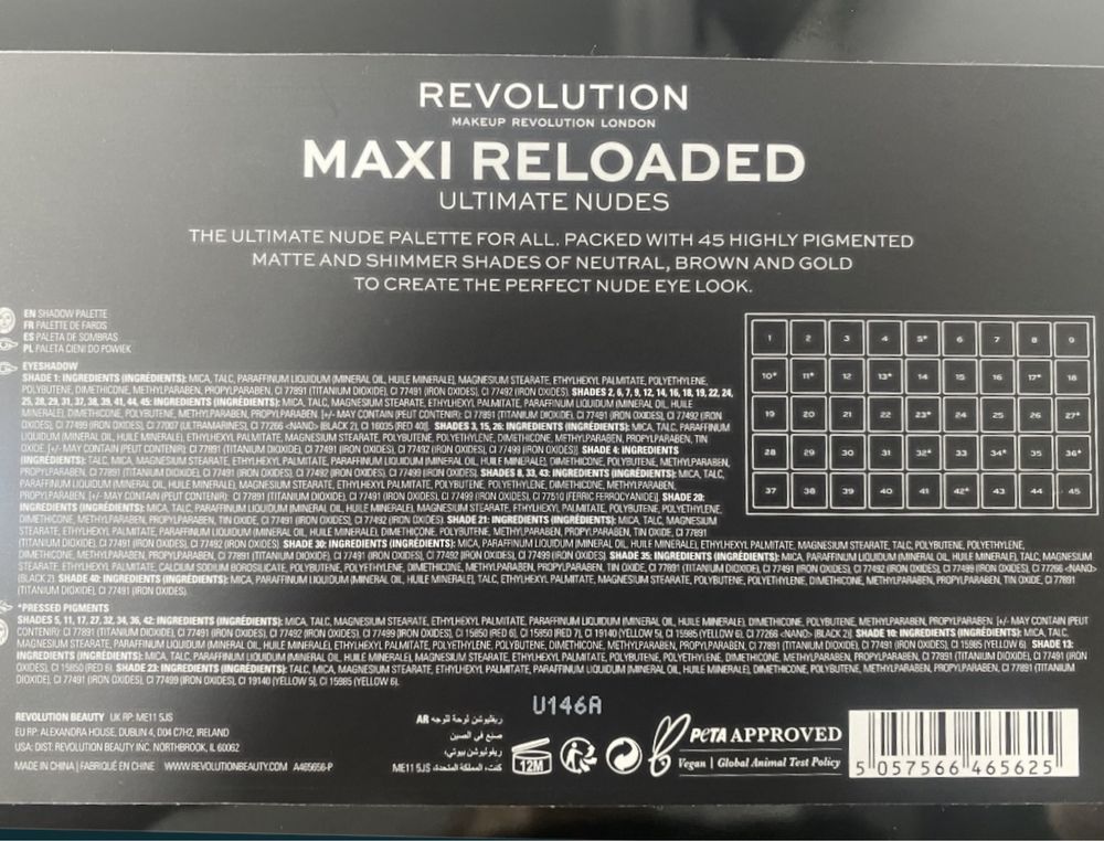 Paleta fard pudra Up Revolution Ultimate Nudes Maxi Reloaded