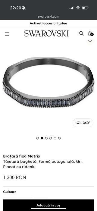 Bratara Swarovski Unisex