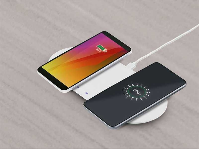 НОВИ! Qi® Двойно безжично зарядно за iPhone, Samsung, Note и други