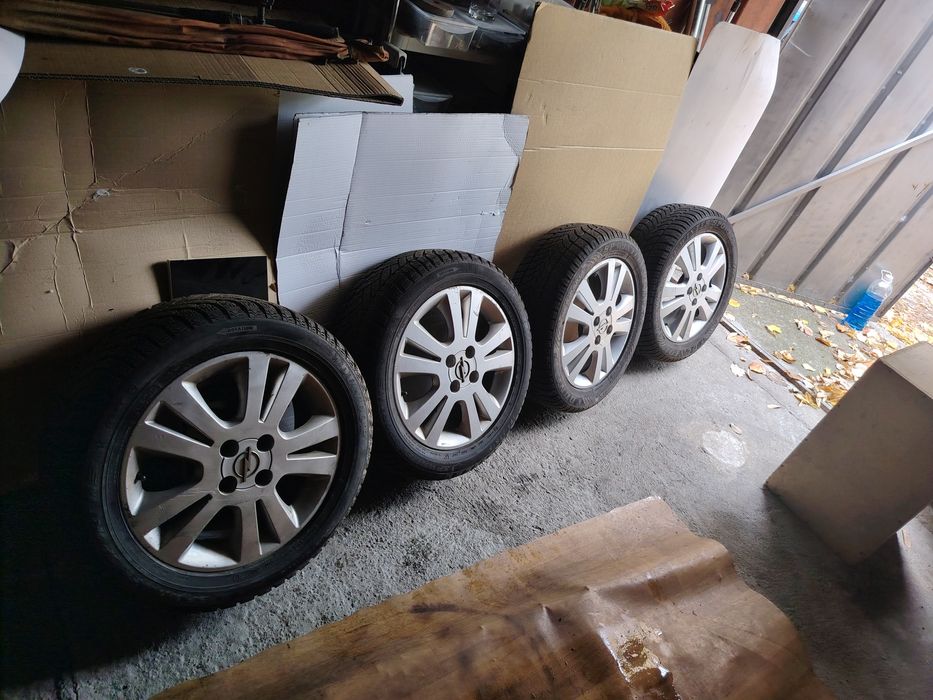 4бр. джанти 16 4х100 за опел със зимни гуми