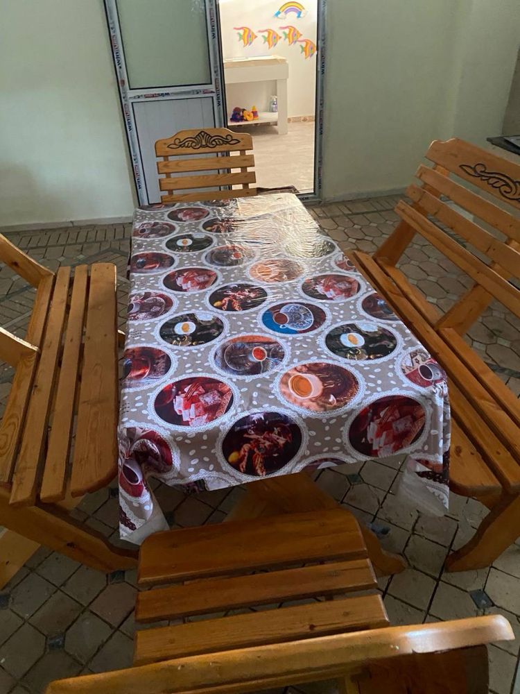 Дачний стол скамейкалар