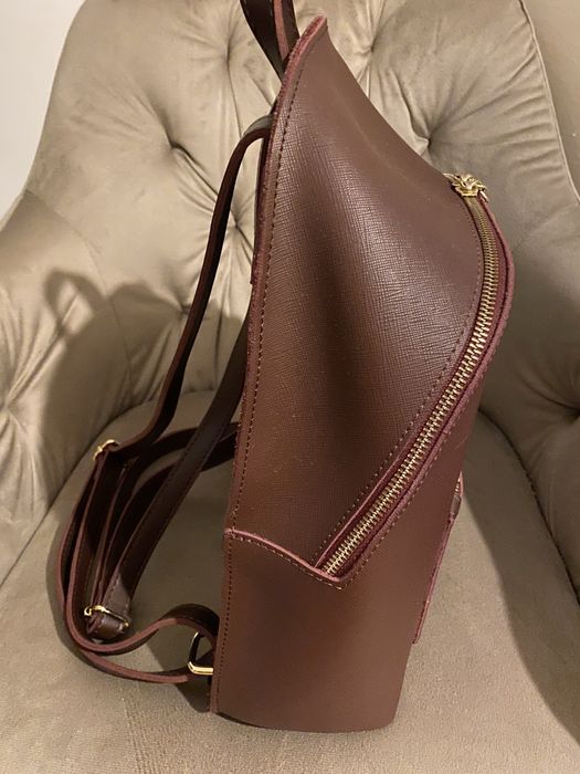 Rucsac piele culoare visiniu