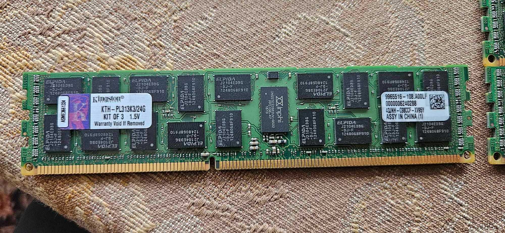 Memorii Server Kingstone kit 12 x 8GB DDR3 - ECC DIMM - KTH-PL313K3