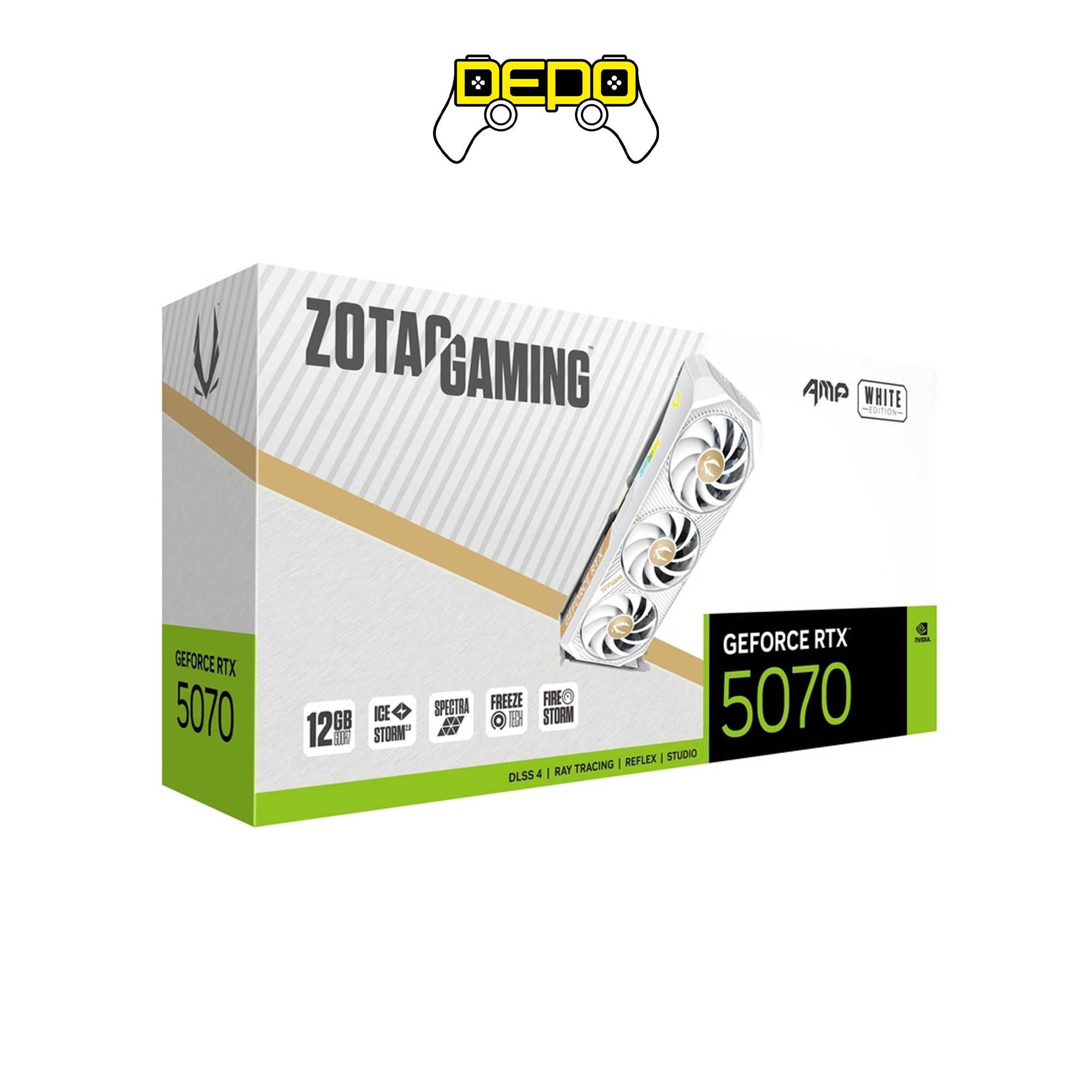 Видеокарта от Zotac Gaming - GeForce RTX5070 12GB AMP White