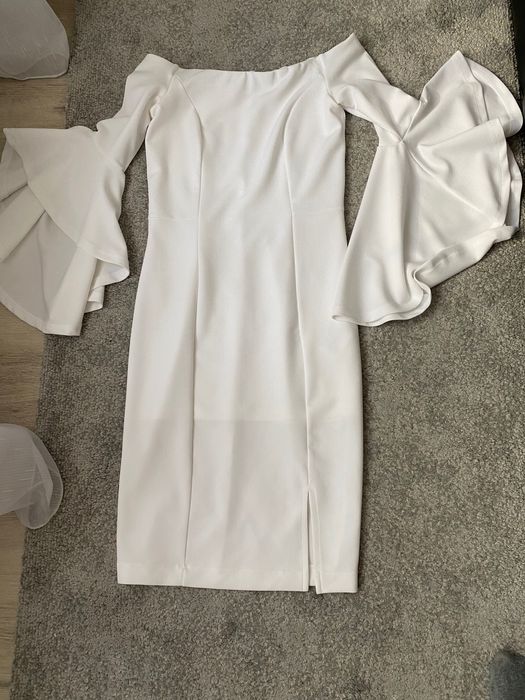 Rochie alba cununie civila
