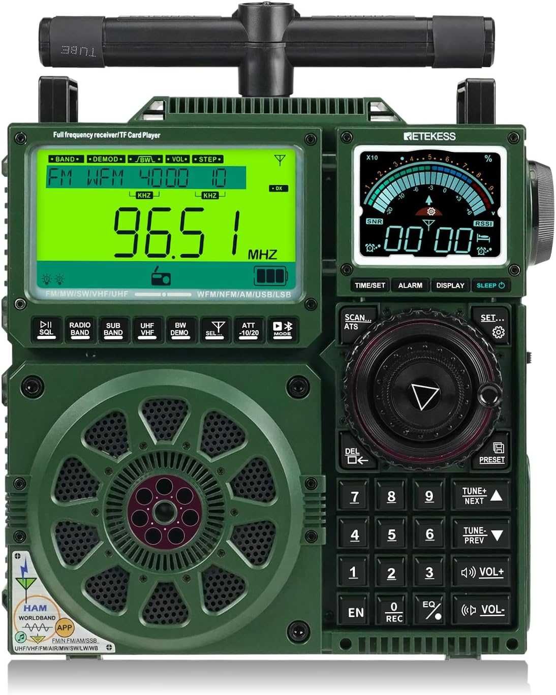 Retekess TR113 Radio Full Band,Air SSB, Digital Radio