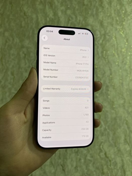 iPhone 17 Pro 256gb Deep Blue