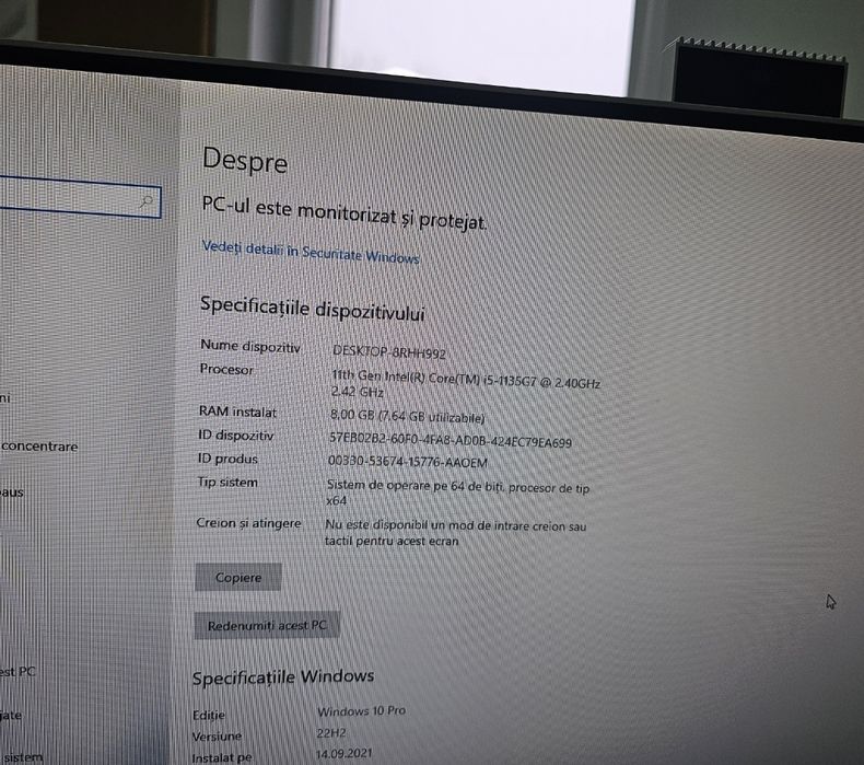 Laptop PC All in One Dell Inspiron 7700, i5, 8 GB ram, ca NOU!