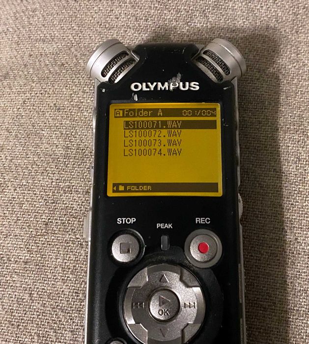 Reportofon Olympus LS-10 linear PCM recorder + card 4 Gb -profesional