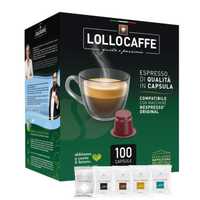 кафе LOLLO CAFFE 100бр капсули за nespresso видове внос ИТАЛИЯ