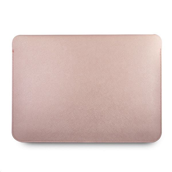 Guess-дизайнерски кожен калъф за преносими компютри до 13'-черен/розов