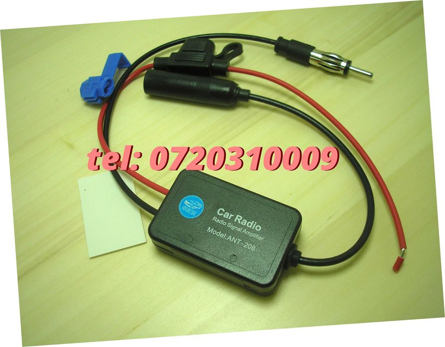 Amplificator Semnal Antena Radio Auto Fm 12v