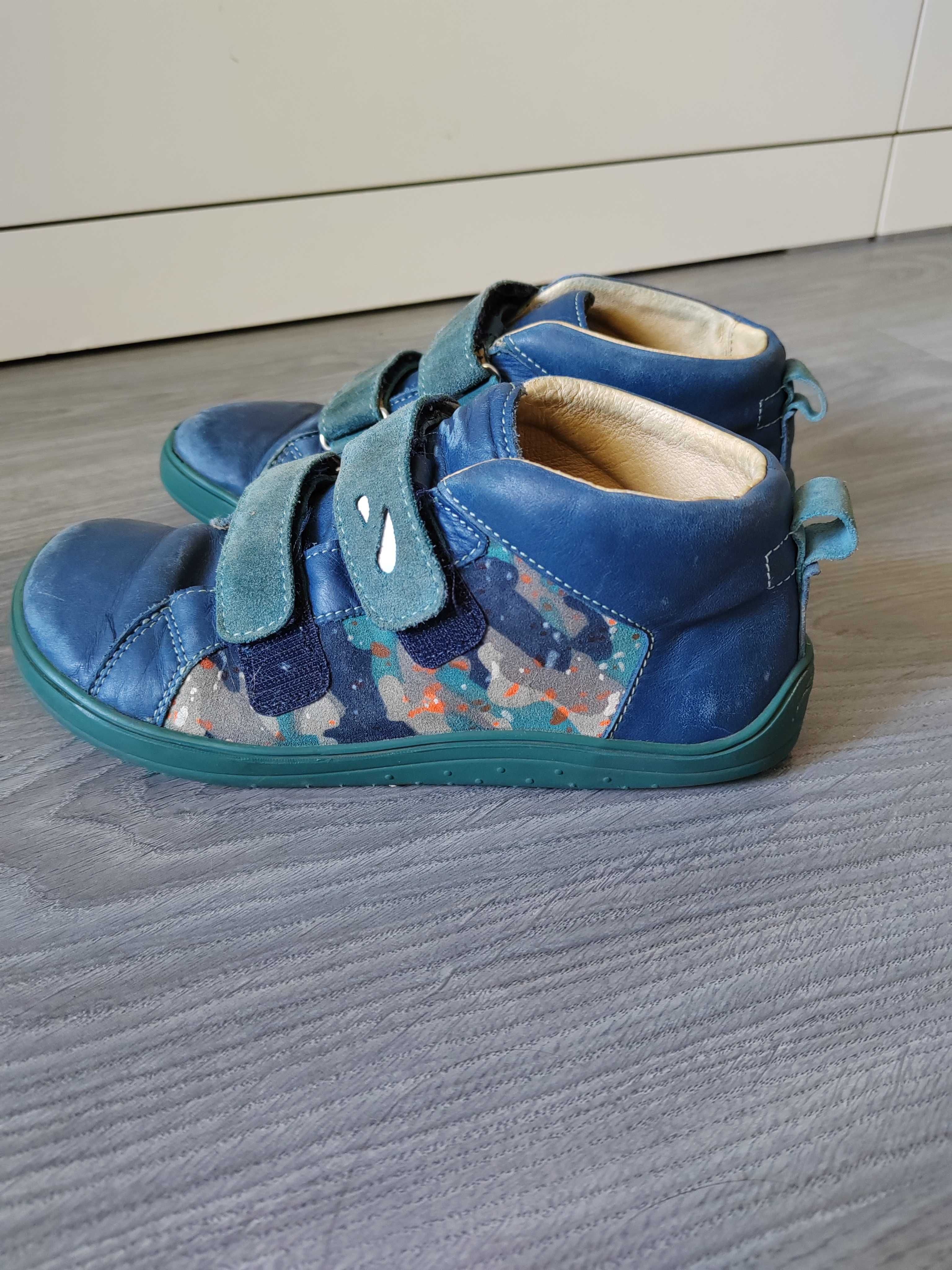 Pantofi/ghete barefoot din piele Tikki , pentru copii, marimea 34