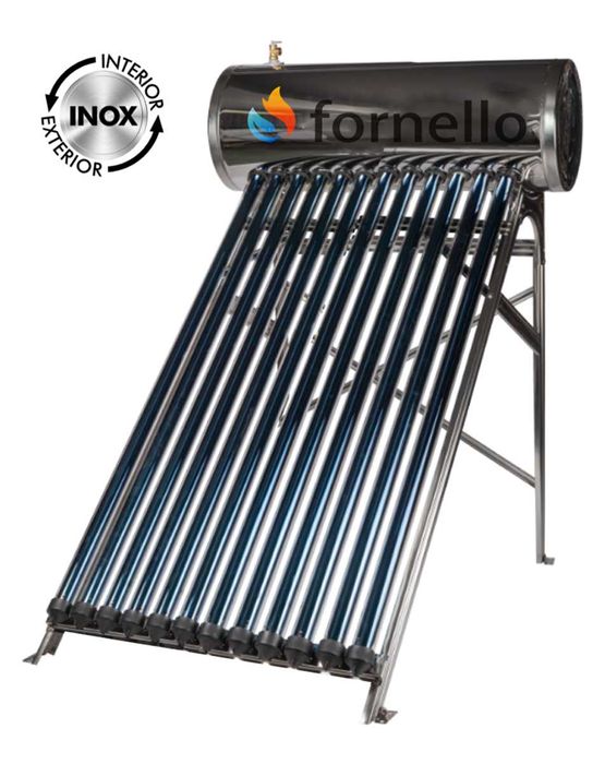 Set panou solar presurizat Fornello 12 tub si boiler inox de 109 litri