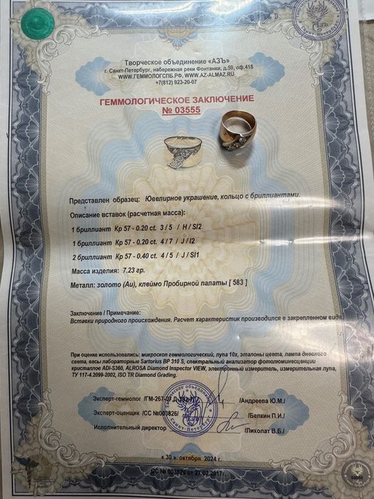 Златен съветски пръстен