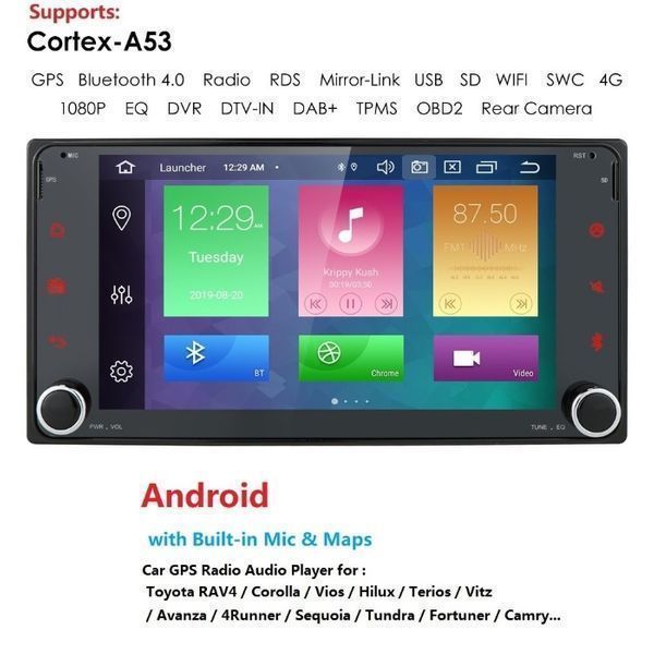 TOYOTA RAV4,Corolla, Vios, Hilux,Terios, Avanza, Fortuner android,9144