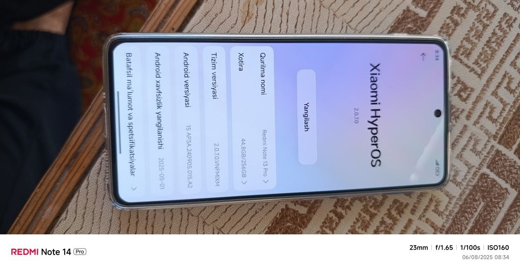 Redmi note 13 pro 8/256