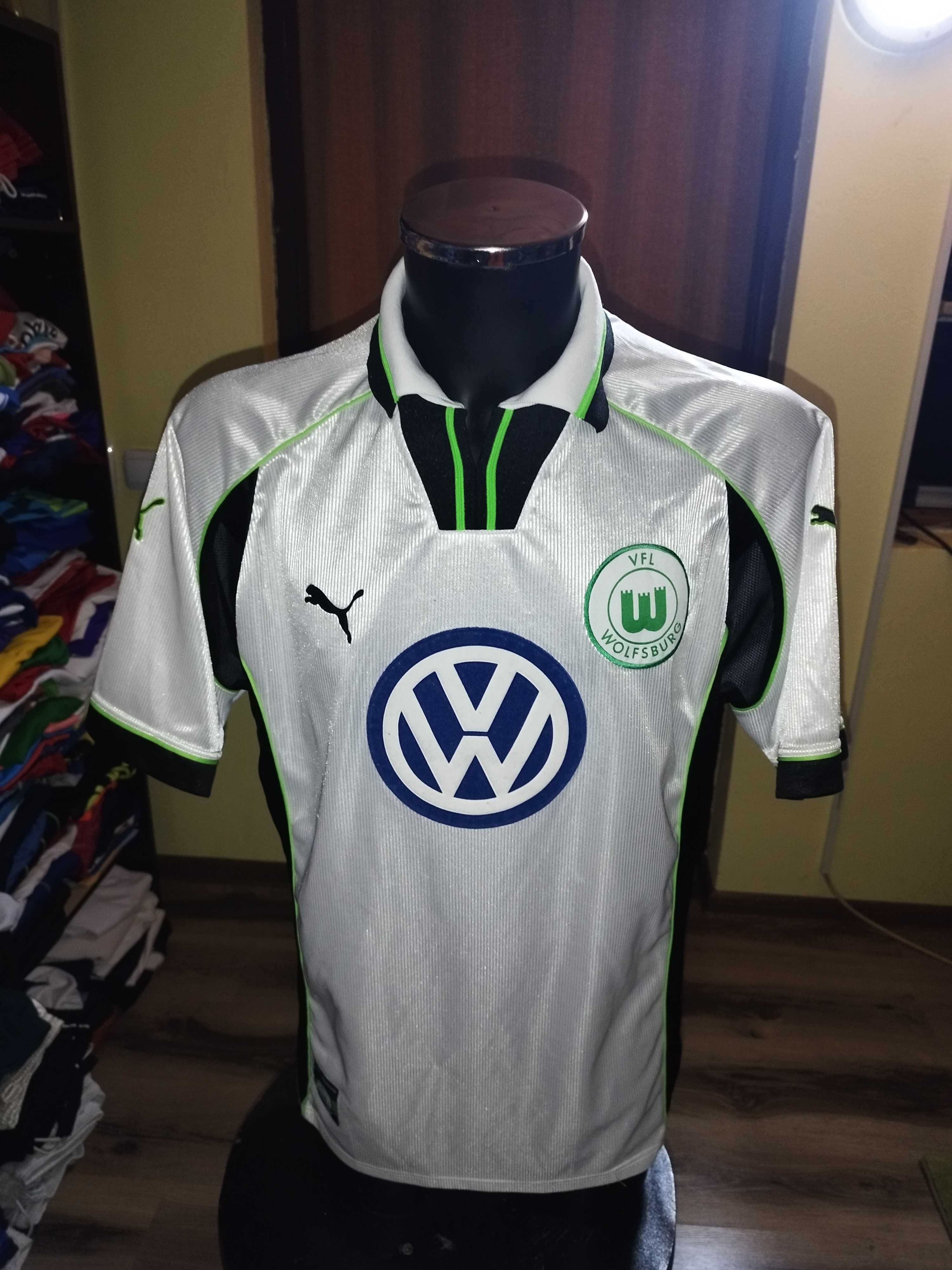 tricou vfl wolfsburg puma retro vintage marimea L original 100%