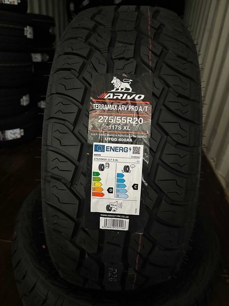 Нови джипови гуми ARIVO TERRAMAX ARV PRO A/T 275/55R20 117S XL НОВ DOT