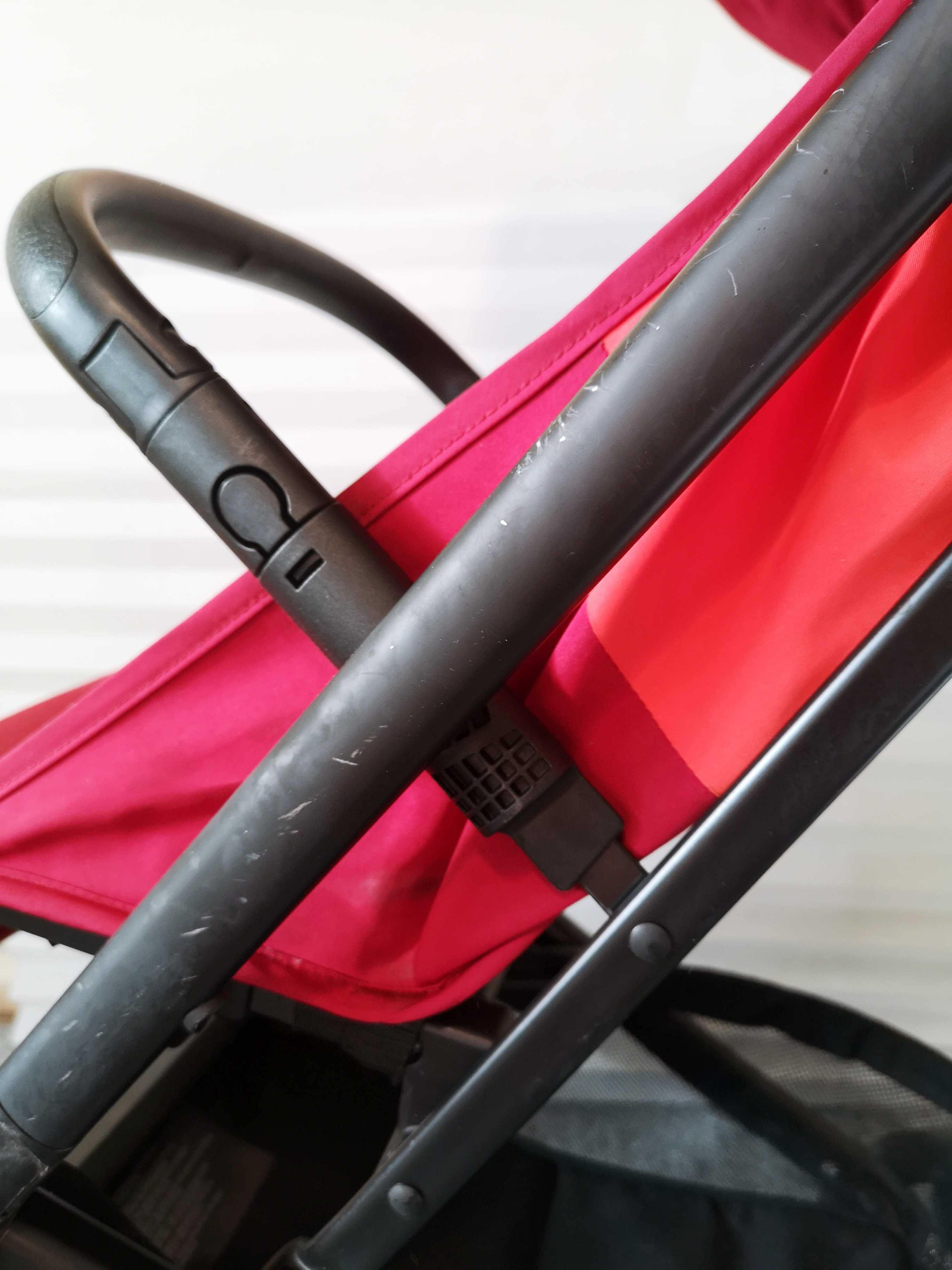Cărucior bebe copil gb Qbit+ All City Rose Red, foarte compact