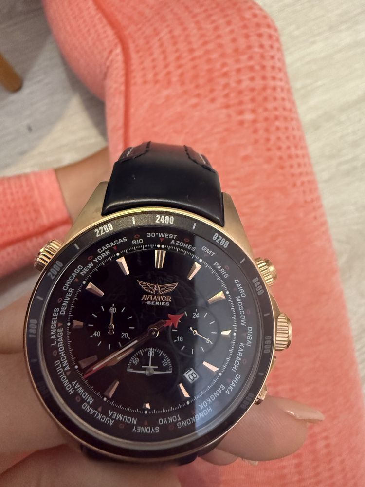 Ceas Aviator nou, full box