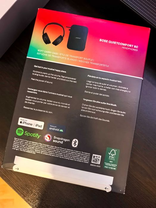 Нови Bose Quietcomfort SC слушалки