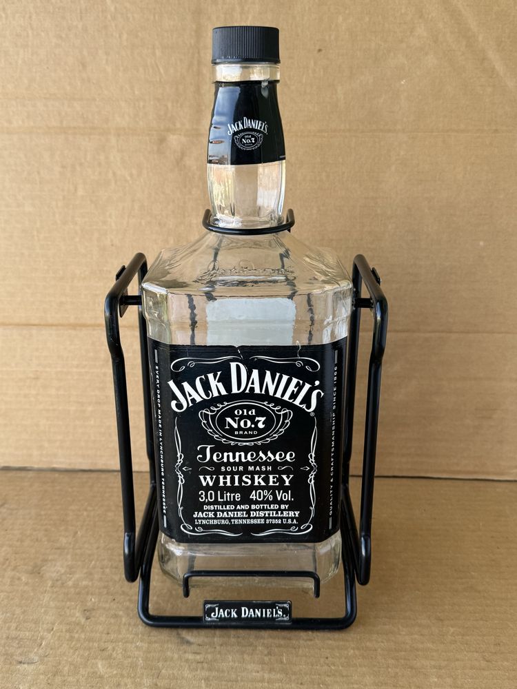 Люлка, Бутилка от Уиски JACK DANIELS (Джак Даниелс) 3L