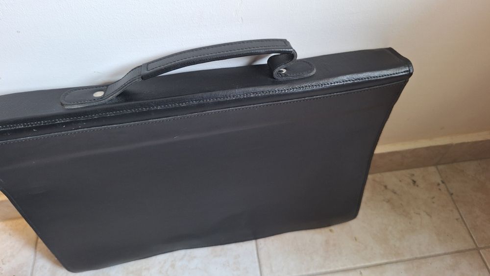 Промоция -50%. СОЦ Мъжка кожена чанта за документи от ест. кожа А4.