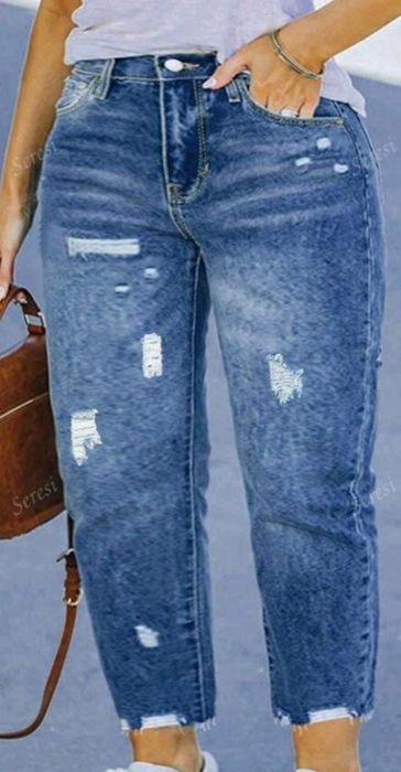 Дамски сини  дънки