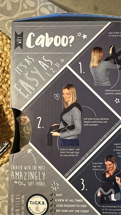 Слинг caboo + Cotton Blend, Burgundy