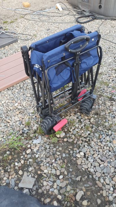 Carucior de camping cu roti groase pt nisip