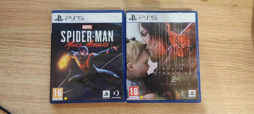 Death Stranding 2 PS5;Spider man Miles Morales PS 5