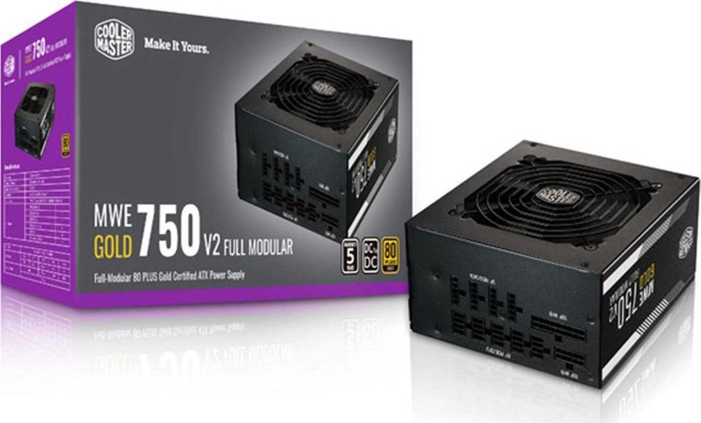 Sursa Cooler Master MWE 750 V2 • 750W 80+ gold PSU – Reliable & Quiet