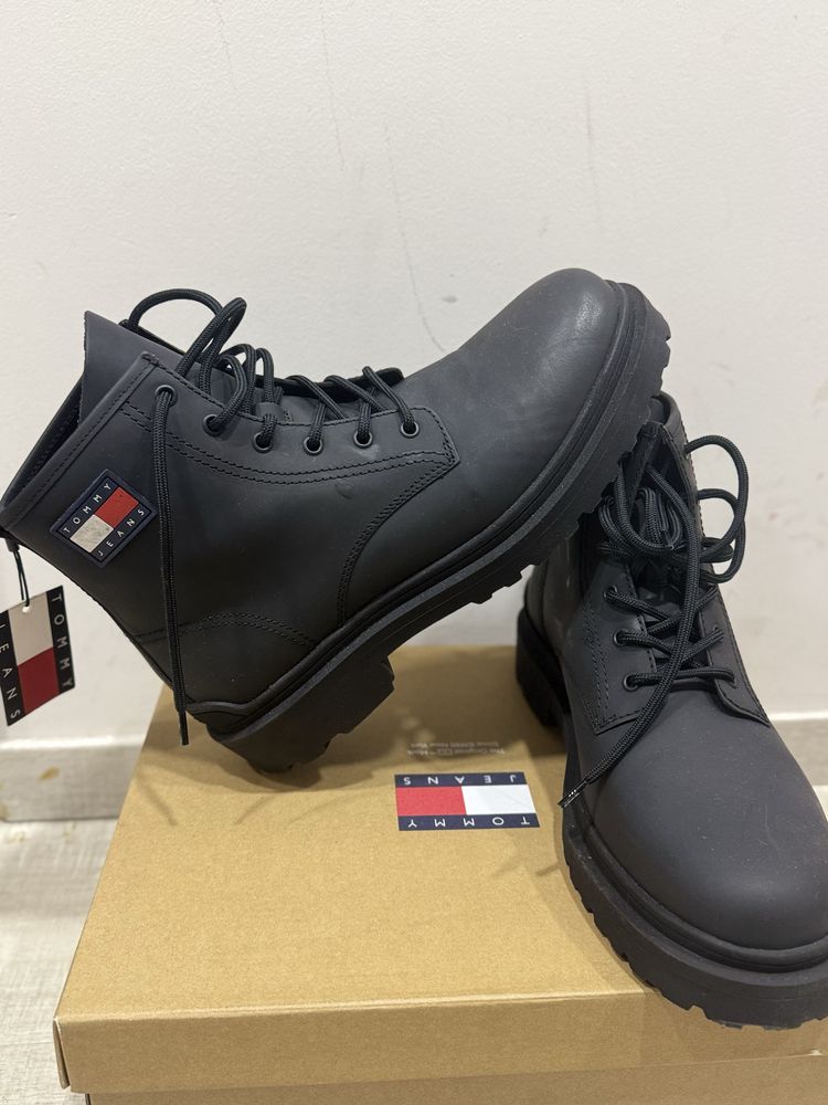 Кожени боти Tommy Jeans 44
