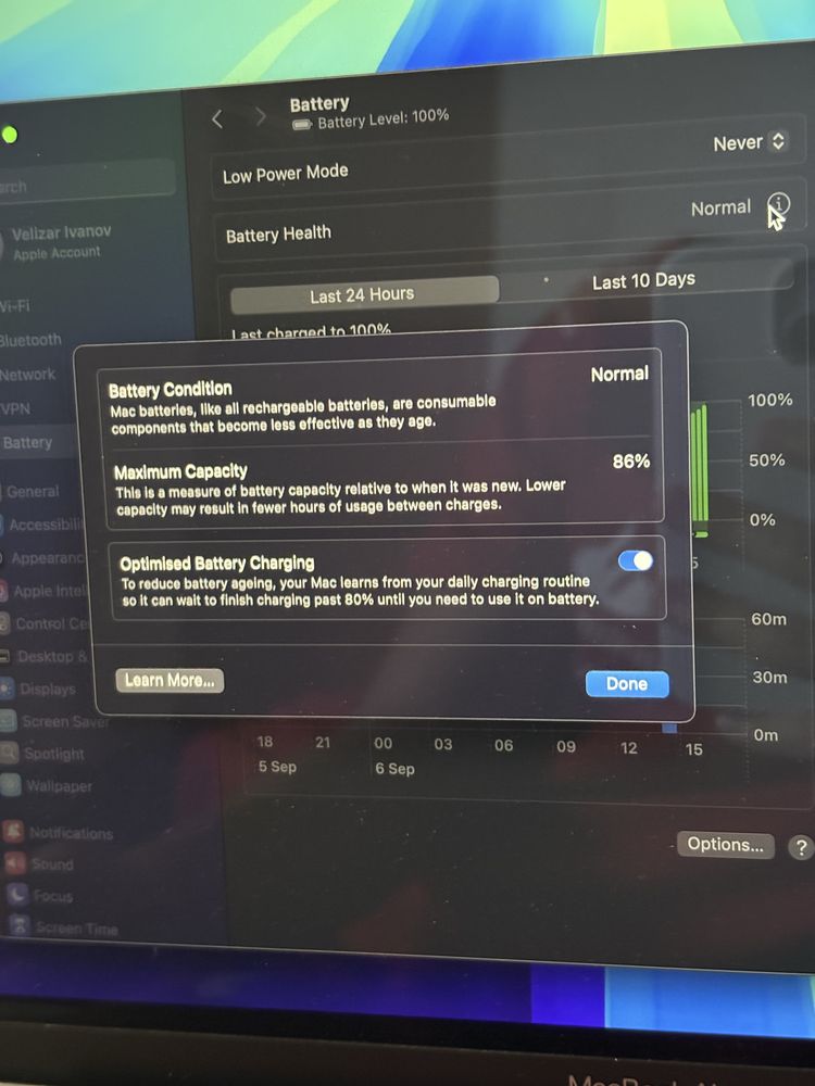 Macbook Air M1 16gb ram с 96W  оригинално мощно зарядно