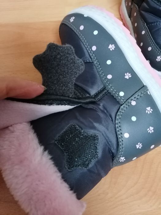 Cizme îmblănite model pisicuță