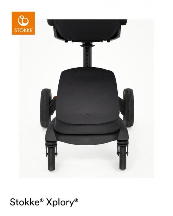 Детска количка Stokke Xplory X + кош за новородено Black