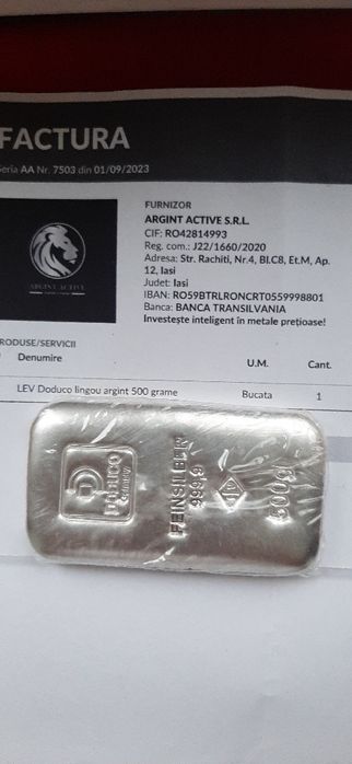 Lingou Argint Pur 500 gr Germania