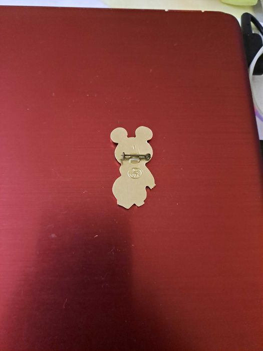 Значка Мечето Миша талисман на летни олимпийски игри 1980г.