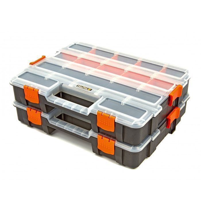 Trusa plastic organizatoare 35.5x29x6.7 cm 2 piese