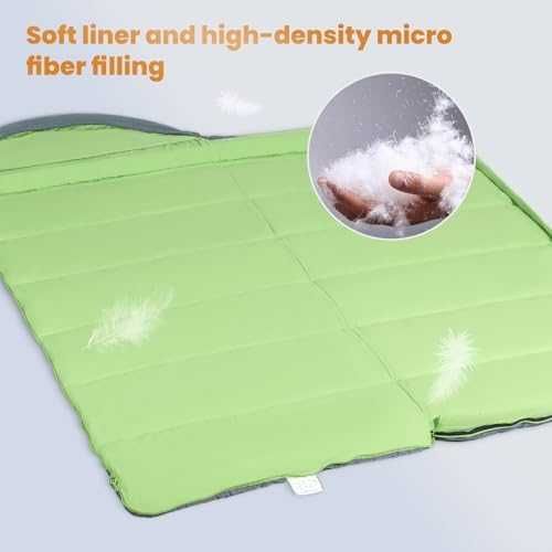 Нов XL водоустойчив спален чувал 3-4 сезона, топъл и лек, 80x220 см