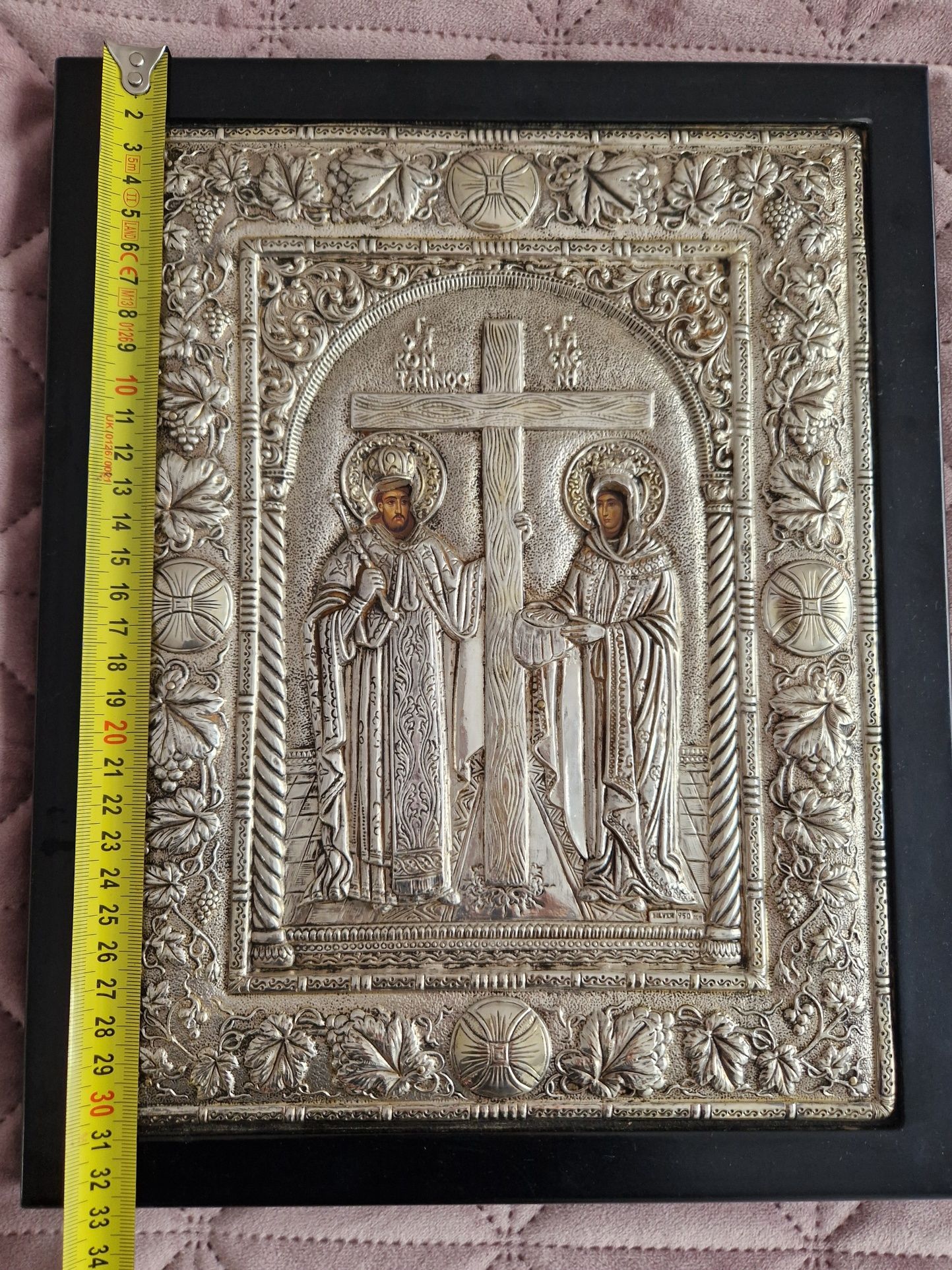 Icoana argint Sf. Constantin si Elena