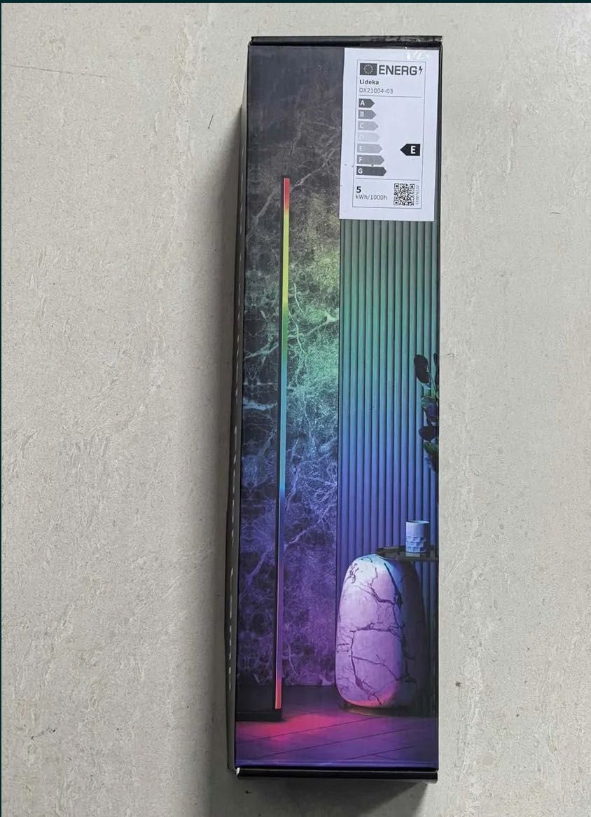 LED RGB Стояща Лампа с Дистанционно и Регулируема Височина Gaming