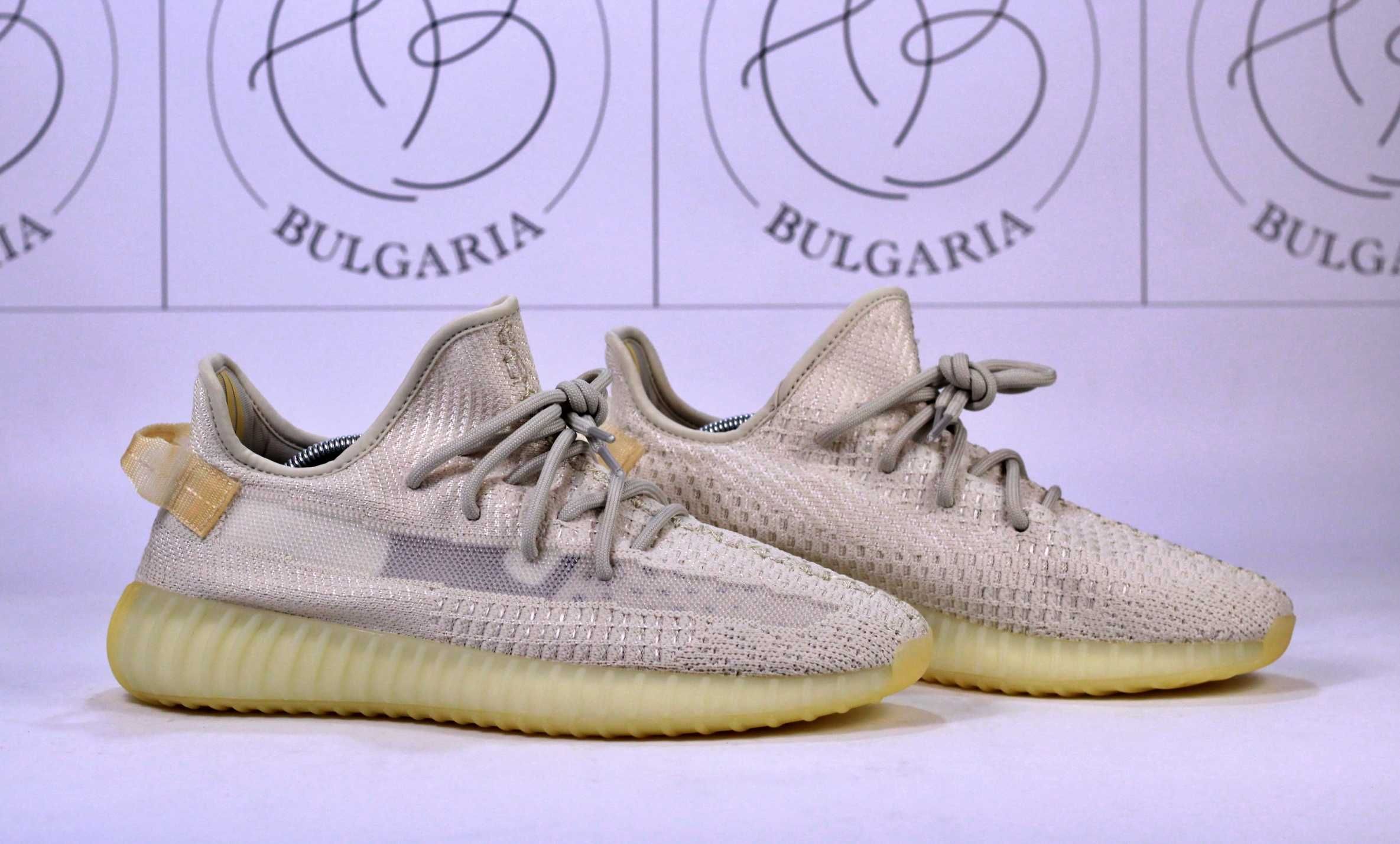 Adidas Yeezy Boost 350 Light, MX Glow, Desert Sage Мъжки Дамски Обувки