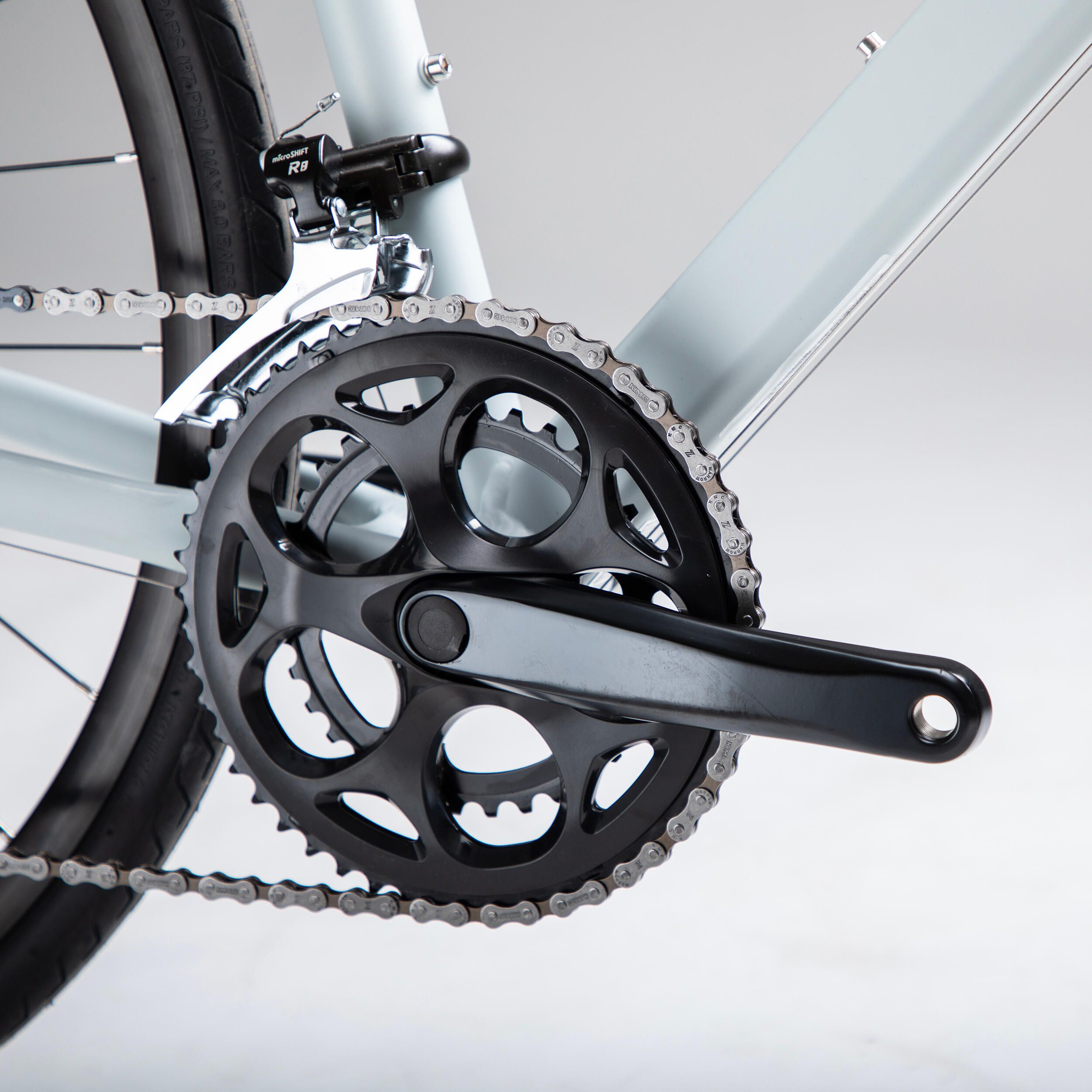 Bicicletă de șosea Rc120 Disc Gri - produs resigilat (nou) Decathlon