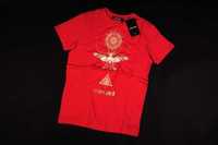 ПРОМО Roberto Cavalli-M/L/XL/XXL-Оригинална червена тениска