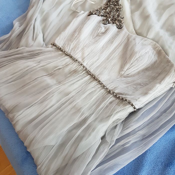 Rochie de  seară Nissa mătase naturală integral!